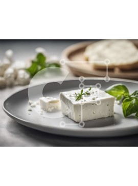 Σετ των 2 Intra Συλλεκτικό Ξύλινο Παζλ Plywood  4mm - Τυρί φέτα με βασιλικό και ψωμί Σε Ξύλινο Κουτί - Διαστάσεις: 10x10 cm – 25 κομμάτια