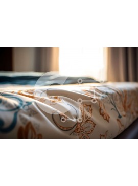 Intra Συλλεκτικό Ξύλινο Παζλ Plywood  4mm - Άνετο υπνοδωμάτιο με κλινοσκεπάσματα με λουλούδια και φυσικό φως Σε Ξύλινο Κουτί - Διαστάσεις Puzzle: 10x10 cm – 25 κομμάτια