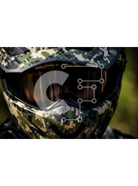 Intra Συλλεκτικό Ξύλινο Παζλ Plywood  4mm - Άτομο με εξοπλισμό παραλλαγής με γυαλιά Σε Ξύλινο Κουτί - Διαστάσεις Puzzle: 10x10 cm – 25 κομμάτια