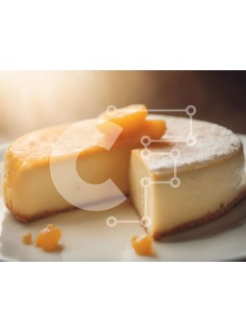 Σετ των 2 Intra Συλλεκτικό Ξύλινο Παζλ Plywood  4mm - Φέτα cheesecake με κρέμα τυριού και κάλυμμα φρούτων Σε Ξύλινο Κουτί - Διαστάσεις: 10x10 cm – 25 κομμάτια