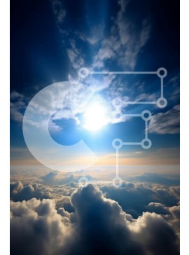 Σετ των 2 Intra Συλλεκτικό Ξύλινο Παζλ Plywood  4mm - Εκπληκτική εικόνα μιας ηλιόλουστης ημέρας με αφράτα σύννεφα Σε Ξύλινο Κουτί - Διαστάσεις: 10x10 cm – 25 κομμάτια