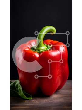 Intra Συλλεκτικό Ξύλινο Παζλ Plywood  4mm - Κόκκινη πιπεριά σε ξύλινη επιφάνεια Σε Ξύλινο Κουτί - Διαστάσεις: 10x10 cm – 25 κομμάτια