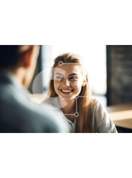 Intra Συλλεκτικό Ξύλινο Παζλ Plywood  4mm - Φιλικό ραντεβού σε καφενείο με ένα χαμογελαστό ζευγάρι Σε Ξύλινο Κουτί - Διαστάσεις Puzzle: 10x10 cm – 25 κομμάτια