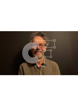 Intra Συλλεκτικό Ξύλινο Παζλ Plywood  4mm - Πορτρέτο ενός χαμογελαστού άνδρα με γυαλιά και καφέ πουκάμισο Σε Ξύλινο Κουτί - Διαστάσεις Puzzle: 10x10 cm – 25 κομμάτια