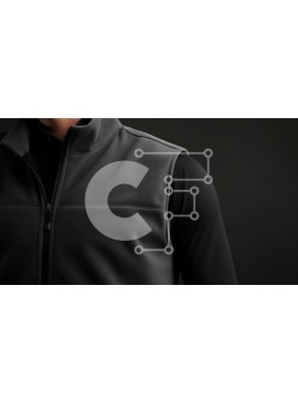 Intra Συλλεκτικό Ξύλινο Παζλ Plywood  4mm - Άτομο που φορά μαύρο δερμάτινο μπουφάν με κουκούλα και μαύρο παντελόνι Σε Ξύλινο Κουτί - Διαστάσεις Puzzle: 10x10 cm – 25 κομμάτια