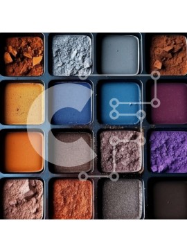 Σετ των 2 Intra Συλλεκτικό Ξύλινο Παζλ Plywood  4mm - Ζωντανή παλέτα μακιγιάζ με ποικιλία χρωμάτων Σε Ξύλινο Κουτί - Διαστάσεις: 10x10 cm – 25 κομμάτια