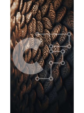 Σετ των 2 Intra Συλλεκτικό Ξύλινο Παζλ Plywood  4mm - Λαμπερά και συμμετρικά λέπια κοιλιάς φιδιού Σε Ξύλινο Κουτί - Διαστάσεις: 10x10 cm – 25 κομμάτια