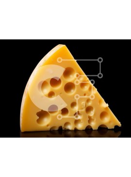 Σετ των 2 Intra Συλλεκτικό Ξύλινο Παζλ Plywood  4mm - Τυρί με τρύπες Σε Ξύλινο Κουτί - Διαστάσεις: 10x10 cm – 25 κομμάτια