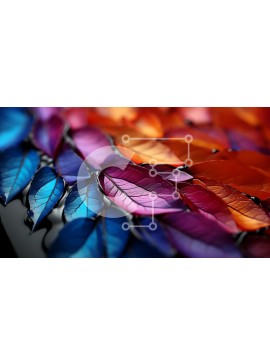 Intra Συλλεκτικό Ξύλινο Παζλ Plywood  4mm - Ζωντανή κοντινή φωτογραφία των φθινοπωρινών φύλλων σε ένα δέντρο Σε Ξύλινο Κουτί - Διαστάσεις: 10x10 cm – 25 κομμάτια