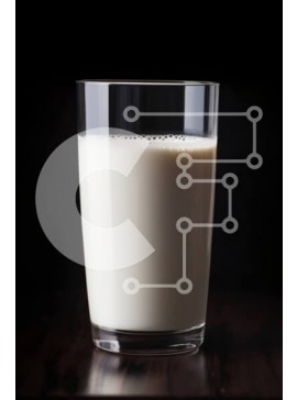 Σετ των 2 Intra Συλλεκτικό Ξύλινο Παζλ Plywood  4mm - Ποτήρι γάλα σε σκούρο ξύλινο τραπέζι Σε Ξύλινο Κουτί - Διαστάσεις: 10x10 cm – 25 κομμάτια