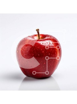 Σετ των 2 Intra Συλλεκτικό Ξύλινο Παζλ Plywood  4mm - Κόκκινο μήλο με σταγονίδια νερού Σε Ξύλινο Κουτί - Διαστάσεις: 10x10 cm – 25 κομμάτια