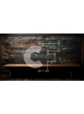 Intra Συλλεκτικό Ξύλινο Παζλ Plywood  4mm - Όμορφη ρουστίκ εσωτερική διακόσμηση με ξύλινο τραπέζι και ξεφλουδισμένο τοίχο Σε Ξύλινο Κουτί - Διαστάσεις Puzzle: 10x10 cm – 25 κομμάτια