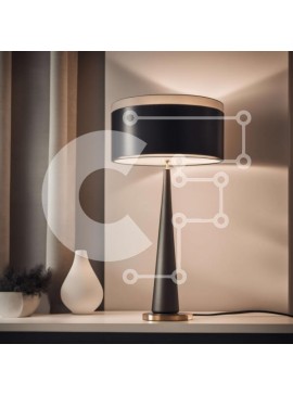 Intra Συλλεκτικό Ξύλινο Παζλ Plywood  4mm - Ασπρόμαυρο φωτιστικό σε κομοδίνο με λουλούδια από παράθυρο Σε Ξύλινο Κουτί - Διαστάσεις Puzzle: 10x10 cm – 25 κομμάτια