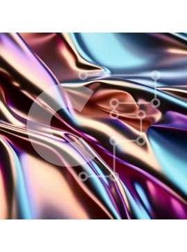 Σετ των 2 Intra Συλλεκτικό Ξύλινο Παζλ Plywood  4mm - Πολύχρωμο γυαλιστερό ύφασμα με μεταλλική γυαλάδα σε κοντινή απόσταση Σε Ξύλινο Κουτί - Διαστάσεις: 10x10 cm – 25 κομμάτια