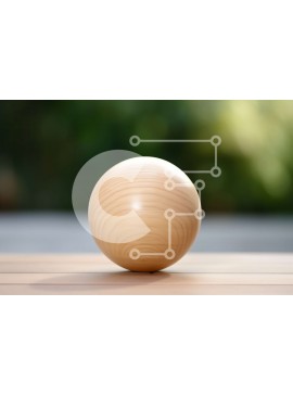 Intra Συλλεκτικό Ξύλινο Παζλ Plywood  4mm - Ξύλινο αυγό σε ένα ξύλινο τραπέζι σε ένα καταπράσινο δάσος Σε Ξύλινο Κουτί - Διαστάσεις: 10x10 cm – 25 κομμάτια