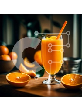 Σετ των 2 Intra Συλλεκτικό Ξύλινο Παζλ Plywood  4mm - Δροσιστικό ποτήρι χυμό πορτοκαλιού με γραφική θέα στον κήπο Σε Ξύλινο Κουτί - Διαστάσεις: 10x10 cm – 25 κομμάτια