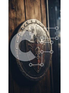 Intra Συλλεκτικό Ξύλινο Παζλ Plywood  4mm - Ασπίδα στον τοίχο - Vintage διακόσμηση ή προστατευτικός εξοπλισμός; Σε Ξύλινο Κουτί - Διαστάσεις Puzzle: 10x10 cm – 25 κομμάτια