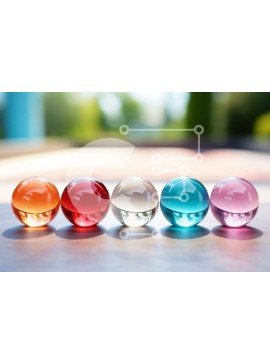 Σετ των 2 Intra Συλλεκτικό Ξύλινο Παζλ Plywood  4mm - Ζωντανή εικόνα πέντε πολύχρωμων αυγών σε ένα τραπέζι Σε Ξύλινο Κουτί - Διαστάσεις: 10x10 cm – 25 κομμάτια