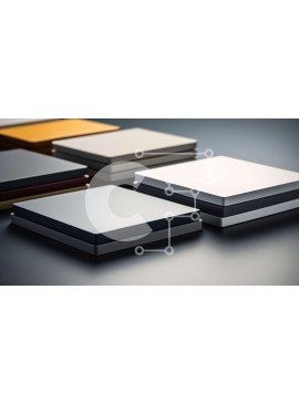 Intra Συλλεκτικό Ξύλινο Παζλ Plywood  4mm - Πολύχρωμα ορθογώνια κουτιά σε σκοτεινή επιφάνεια Σε Ξύλινο Κουτί - Διαστάσεις Puzzle: 10x10 cm – 25 κομμάτια