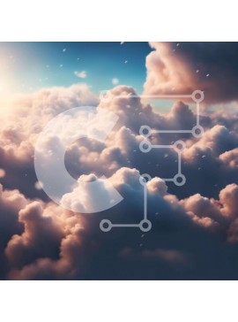 Intra Συλλεκτικό Ξύλινο Παζλ Plywood  4mm - Ήλιος και σύννεφα με νιφάδες χιονιού Σε Ξύλινο Κουτί - Διαστάσεις: 10x10 cm – 25 κομμάτια