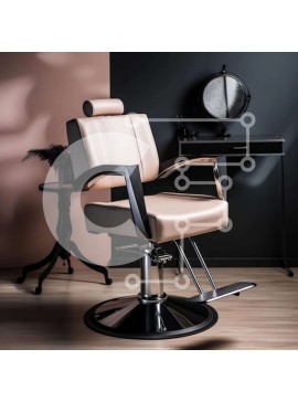 Σετ των 2 Intra Συλλεκτικό Ξύλινο Παζλ Plywood  4mm - Ροζ και μαύρη καρέκλα σαλονιού με ρολόι στο τραπέζι Σε Ξύλινο Κουτί - Διαστάσεις: 10x10 cm – 25 κομμάτια