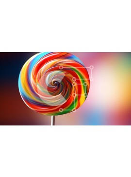 Σετ των 2 Intra Συλλεκτικό Ξύλινο Παζλ Plywood  4mm - Πολύχρωμο γλειφιτζούρι σε ραβδί Σε Ξύλινο Κουτί - Διαστάσεις: 10x10 cm – 25 κομμάτια