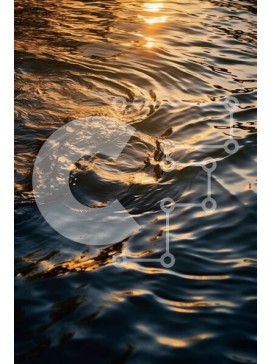 Σετ των 2 Intra Συλλεκτικό Ξύλινο Παζλ Plywood  4mm - Όμορφη εικόνα ενός ηλιοβασιλέματος πάνω από μια ήρεμη λίμνη με κυματισμούς Σε Ξύλινο Κουτί - Διαστάσεις: 10x10 cm – 25 κομμάτια