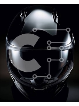 Intra Συλλεκτικό Ξύλινο Παζλ Plywood  4mm - Μαύρο κράνος μοτοσικλέτας με καθαρό γείσο και ασημί πινελιές Σε Ξύλινο Κουτί - Διαστάσεις Puzzle: 10x10 cm – 25 κομμάτια