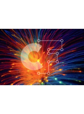 Intra Συλλεκτικό Ξύλινο Παζλ Plywood  4mm - Κοντινή εικόνα ενός πολύχρωμου πυροτεχνήματος που εκτοξεύει σπινθήρες Σε Ξύλινο Κουτί - Διαστάσεις Puzzle: 10x10 cm – 25 κομμάτια