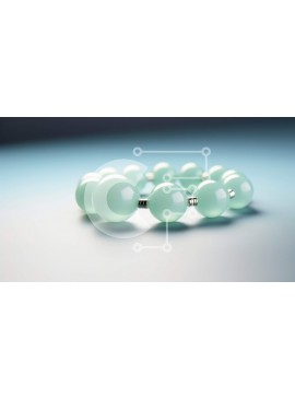 Σετ των 2 Intra Συλλεκτικό Ξύλινο Παζλ Plywood  4mm - Βραχιόλι με πράσινη γυάλινη χάντρα στο τραπέζι Σε Ξύλινο Κουτί - Διαστάσεις: 10x10 cm – 25 κομμάτια