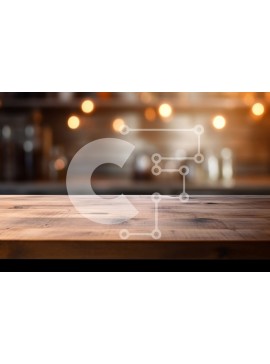 Intra Συλλεκτικό Ξύλινο Παζλ Plywood  4mm - Άδεια ποτήρια σε ξύλινο τραπέζι σε αμυδρό φωτισμένο μπαρ Σε Ξύλινο Κουτί - Διαστάσεις Puzzle: 10x10 cm – 25 κομμάτια