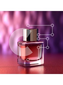 Σετ των 2 Intra Συλλεκτικό Ξύλινο Παζλ Plywood  4mm - Όμορφη εικόνα από μικρό γυάλινο μπουκάλι με ροζ υγρό Σε Ξύλινο Κουτί - Διαστάσεις: 10x10 cm – 25 κομμάτια