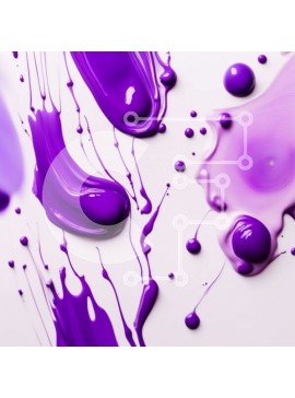 Intra Συλλεκτικό Ξύλινο Παζλ Plywood  4mm - Αφηρημένη πορφυρή βαφή σε λεία λευκή επιφάνεια Σε Ξύλινο Κουτί - Διαστάσεις Puzzle: 10x10 cm – 25 κομμάτια