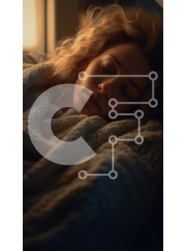 Intra Συλλεκτικό Ξύλινο Παζλ Plywood  4mm - Ζεστή σκηνή υπνοδωματίου με μια γυναίκα στο κρεβάτι Σε Ξύλινο Κουτί - Διαστάσεις Puzzle: 10x10 cm – 25 κομμάτια