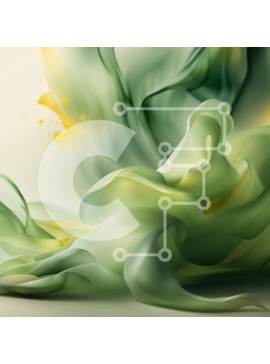 Intra Συλλεκτικό Ξύλινο Παζλ Plywood  4mm - Όμορφη μακρο λήψη ενός πράσινου φύλλου με σταγονίδια νερού Σε Ξύλινο Κουτί - Διαστάσεις: 10x10 cm – 25 κομμάτια