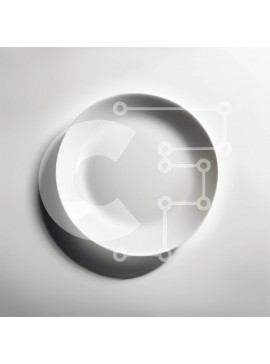 Σετ των 2 Intra Συλλεκτικό Ξύλινο Παζλ Plywood  4mm - Απλή και μινιμαλιστική εικόνα ενός άδειου λευκού πιάτου σε ένα τραπέζι Σε Ξύλινο Κουτί - Διαστάσεις: 10x10 cm – 25 κομμάτια