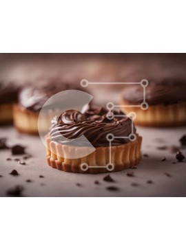 Σετ των 2 Intra Συλλεκτικό Ξύλινο Παζλ Plywood  4mm - Στοίβα Cupcakes με παγωμένο σοκολάτα Σε Ξύλινο Κουτί - Διαστάσεις: 10x10 cm – 25 κομμάτια