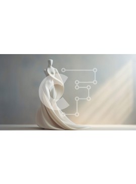 Intra Συλλεκτικό Ξύλινο Παζλ Plywood  4mm - Λευκό μανεκέν σε κενό χώρο με οπίσθιο φωτισμό Σε Ξύλινο Κουτί - Διαστάσεις Puzzle: 10x10 cm – 25 κομμάτια