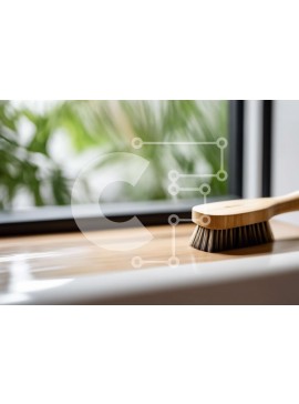 Intra Συλλεκτικό Ξύλινο Παζλ Plywood  4mm - Ξύλινη βούρτσα στο περβάζι παραθύρου Σε Ξύλινο Κουτί - Διαστάσεις Puzzle: 10x10 cm – 25 κομμάτια