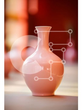 Intra Συλλεκτικό Ξύλινο Παζλ Plywood  4mm - Ροζ βάζα στο τραπέζι - Διακοσμητική διάταξη Σε Ξύλινο Κουτί - Διαστάσεις Puzzle: 10x10 cm – 25 κομμάτια