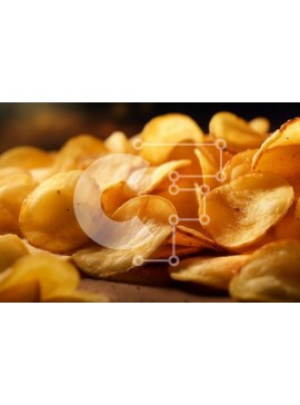 Σετ των 2 Intra Συλλεκτικό Ξύλινο Παζλ Plywood  4mm - Ικανοποιήστε τη λαχτάρα σας με νόστιμα πατατάκια Σε Ξύλινο Κουτί - Διαστάσεις: 10x10 cm – 25 κομμάτια