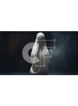 Intra Συλλεκτικό Ξύλινο Παζλ Plywood  4mm - Πλωτό λευκό ειδώλιο για διακοσμητικούς σκοπούς Σε Ξύλινο Κουτί - Διαστάσεις Puzzle: 10x10 cm – 25 κομμάτια