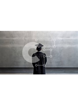 Intra Συλλεκτικό Ξύλινο Παζλ Plywood  4mm - Σοβαρή φωτογραφία αποφοίτων σε ασπρόμαυρο Σε Ξύλινο Κουτί - Διαστάσεις Puzzle: 10x10 cm – 25 κομμάτια