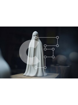 Intra Συλλεκτικό Ξύλινο Παζλ Plywood  4mm - Πλωτό ειδώλιο φαντασμάτων σε ξύλινο τραπέζι Σε Ξύλινο Κουτί - Διαστάσεις Puzzle: 10x10 cm – 25 κομμάτια