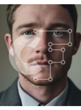 Intra Συλλεκτικό Ξύλινο Παζλ Plywood  4mm - Σοβαρός επιχειρηματίας με κοστούμι και γραβάτα κοιτάζοντας την κάμερα Σε Ξύλινο Κουτί - Διαστάσεις Puzzle: 10x10 cm – 25 κομμάτια