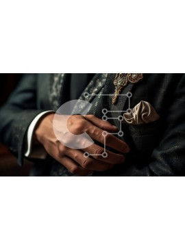 Intra Συλλεκτικό Ξύλινο Παζλ Plywood  4mm - Επαγγελματίας με μαύρο κοστούμι κρατώντας τετράγωνο τσέπης Σε Ξύλινο Κουτί - Διαστάσεις Puzzle: 10x10 cm – 25 κομμάτια