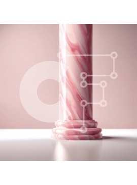 Intra Συλλεκτικό Ξύλινο Παζλ Plywood  4mm - Όμορφη εικόνα μιας ροζ μαρμάρινης στήλης Σε Ξύλινο Κουτί - Διαστάσεις Puzzle: 10x10 cm – 25 κομμάτια