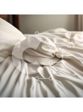 Intra Συλλεκτικό Ξύλινο Παζλ Plywood  4mm - Μινιμαλιστικό λευκό καπέλο σε λευκό σεντόνι Σε Ξύλινο Κουτί - Διαστάσεις Puzzle: 10x10 cm – 25 κομμάτια