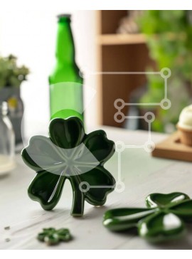 Intra Συλλεκτικό Ξύλινο Παζλ Plywood  4mm - Γιορτή μπύρας του Αγίου Πατρικίου σε ξύλινο τραπέζι Σε Ξύλινο Κουτί - Διαστάσεις Puzzle: 10x10 cm – 25 κομμάτια