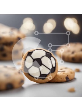 Σετ των 2 Intra Συλλεκτικό Ξύλινο Παζλ Plywood  4mm - Μπισκότο ποδοσφαίρου με πατατάκια σοκολάτας και παγωτό Σε Ξύλινο Κουτί - Διαστάσεις: 10x10 cm – 25 κομμάτια